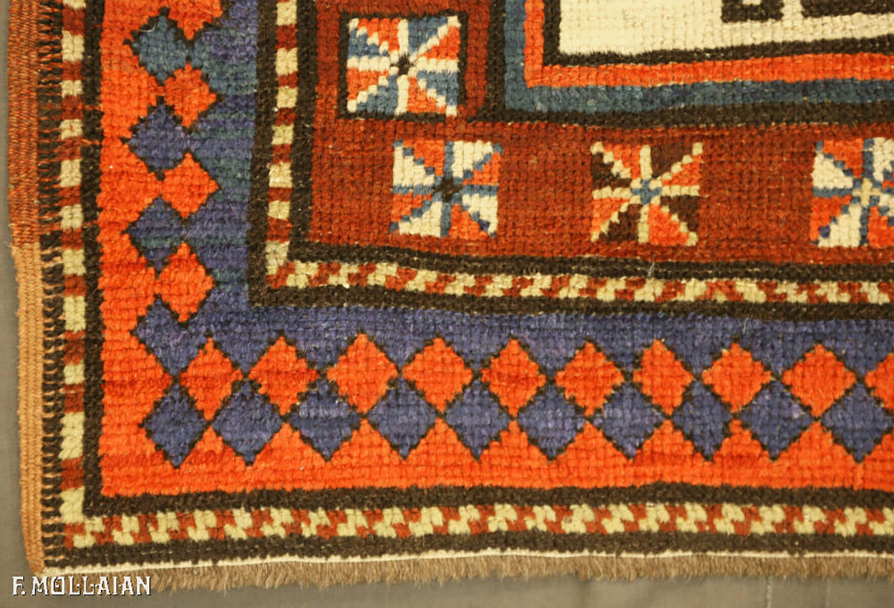 Antique Caucasian Kazak Moghan Rug n°:12247209